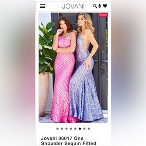 Jovani 06017 Geometric Sequined Gown for sale